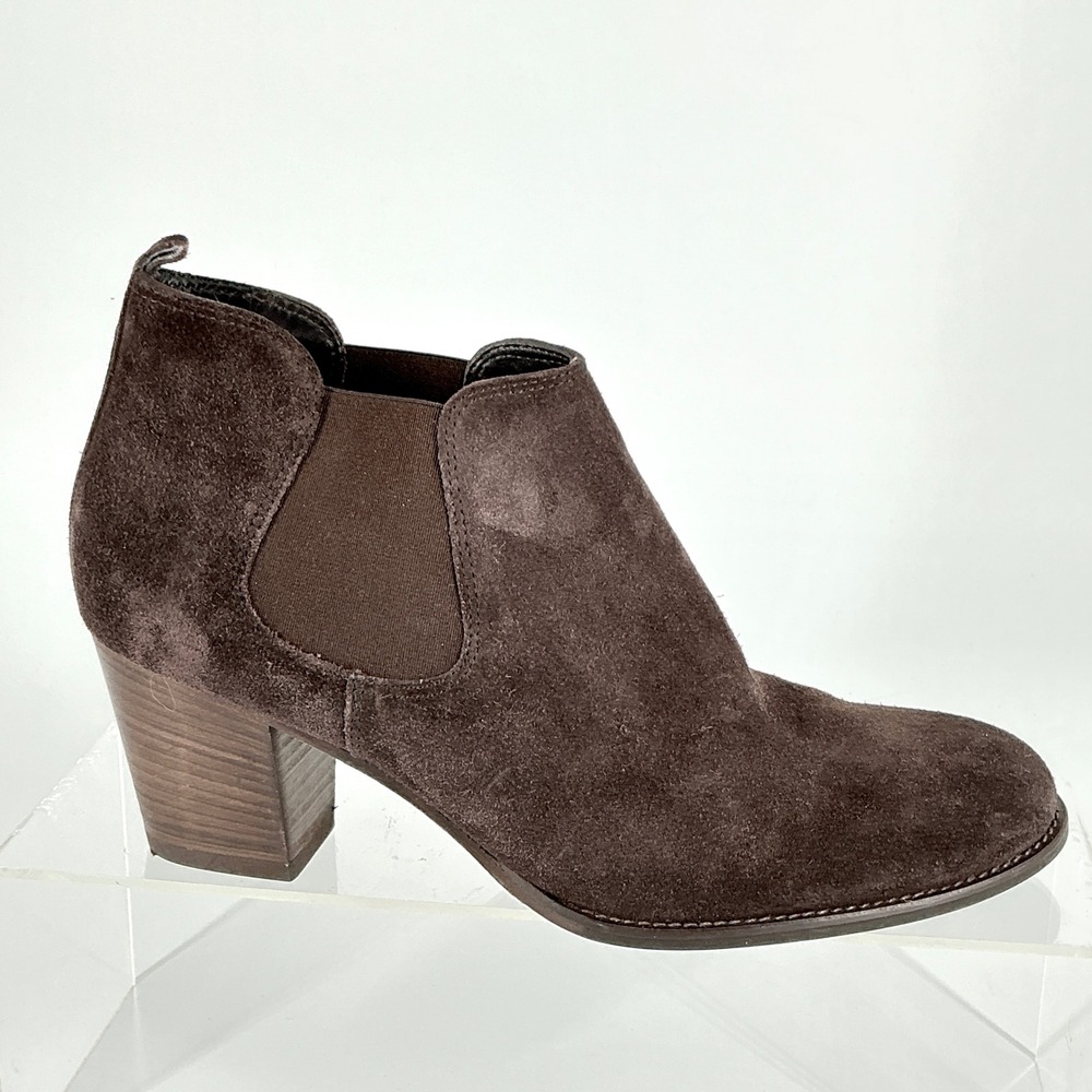 Paul Green Size 6.5 US 9 Munchen Brown Suede Chelsea Ankle Boots